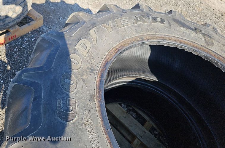 image for item MC9772 (2) GoodYear Optitrac 380/85R24 tires