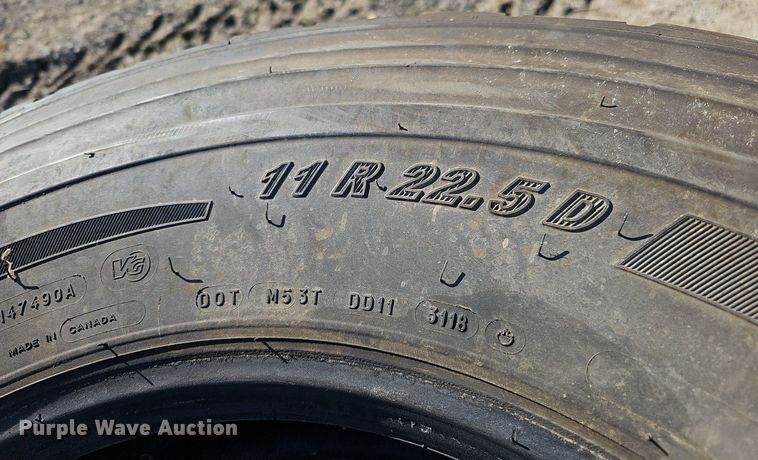 image for item MC9775 (4) BF Goodrich 11R22.5 tires