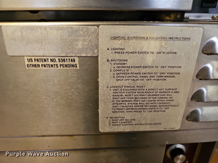 image for item MC9780 Southbend double stack gas ovens