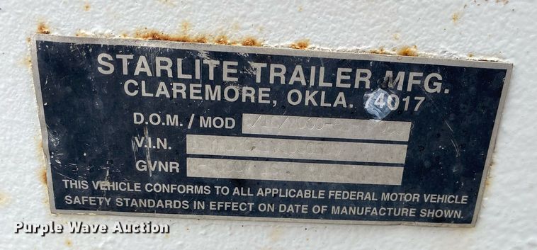 image for item MG9786 2000 Starlite 83-H206CR  equipment trailer