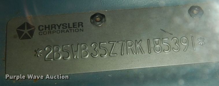 image for item MI9318 1994 Dodge Ram Wagon B350  handicap accessible van