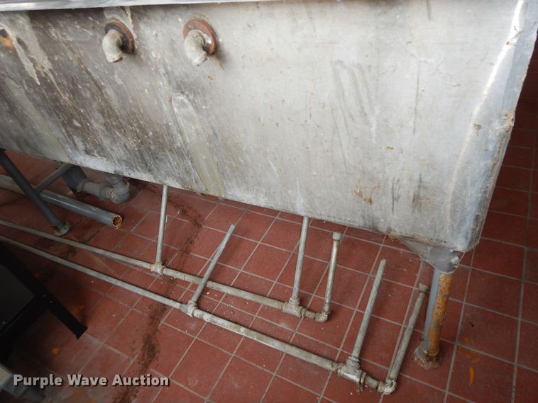 image for item MI9331 Three basin stainless steel sink