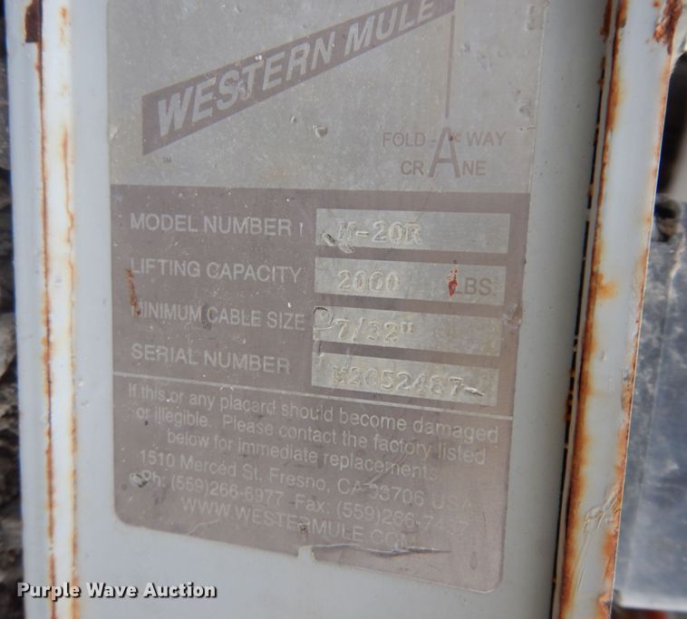 image for item MI9347 Western M20R  hoist