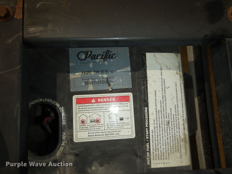 image for item MI9368 Pacific 7500  generator