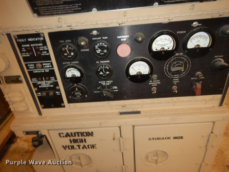 image for item MI9376 Us Department Of Defense MEP803A  generator