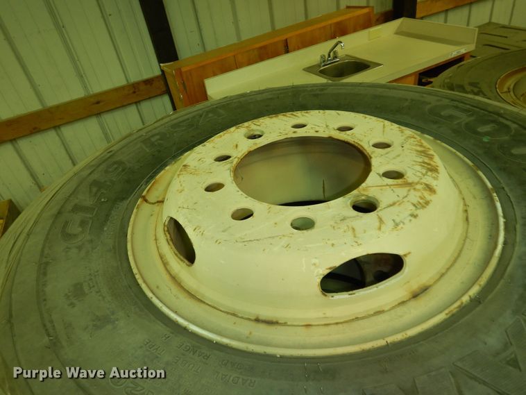 image for item MI9381 (18) Goodyear 11.00R20 tires and wheels