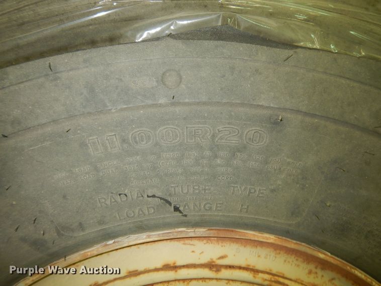 image for item MI9381 (18) Goodyear 11.00R20 tires and wheels