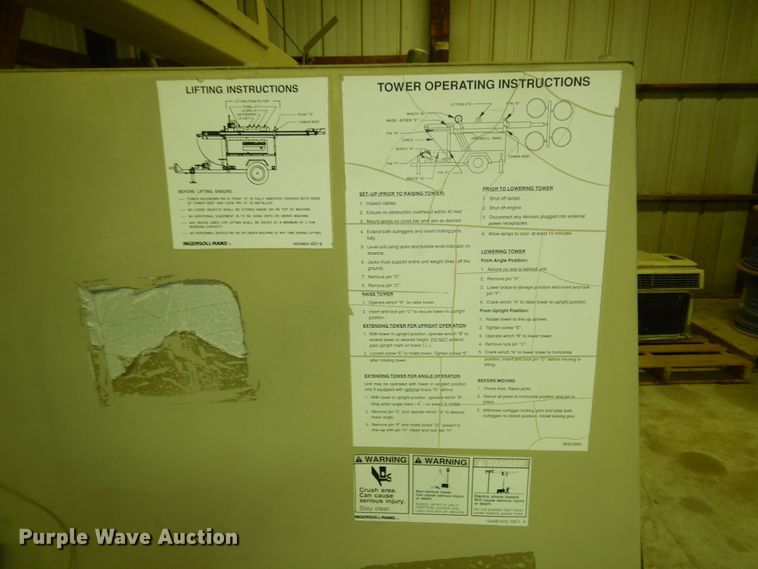 image for item MI9387 2001 Ingersoll Rand  light plant