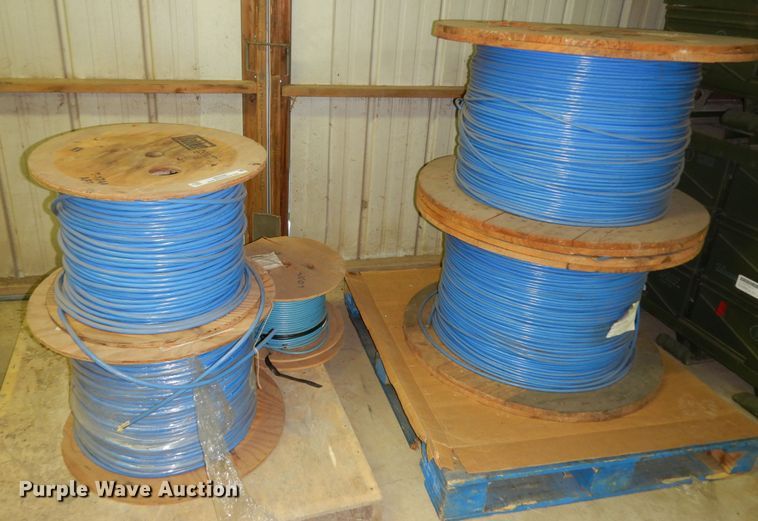 (5) partial spools of fiber optic cable in Salina, KS Item MI9388 for