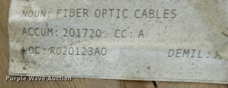 image for item MI9388 (5) partial spools of fiber optic cable