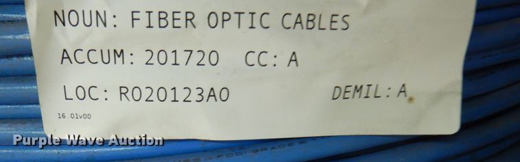 image for item MI9388 (5) partial spools of fiber optic cable