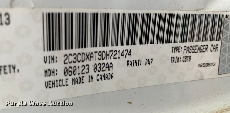 image for item MM9743 2013 Dodge Charger Police