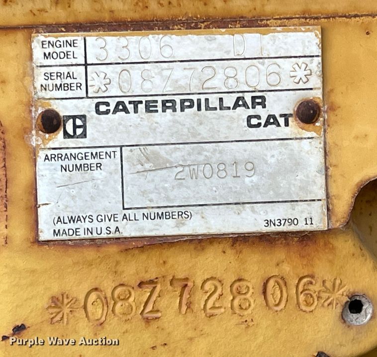image for item MQ9876 1993 Caterpillar 12G  motor grader