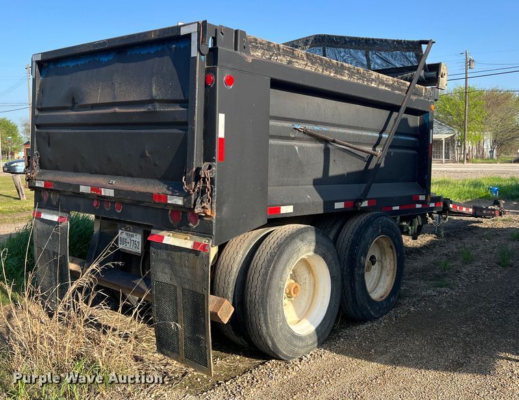 image for item MQ9877 2000 MB&G TRXL DP  end dump pup trailer