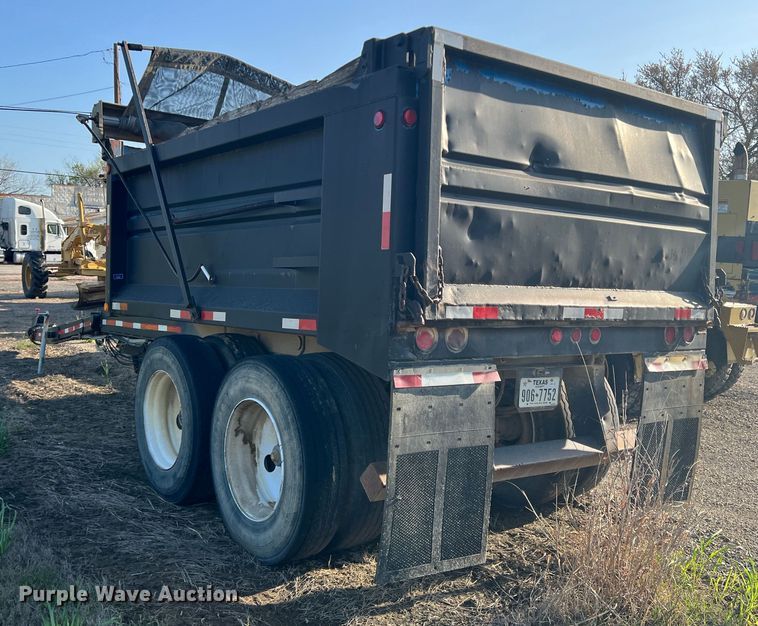 image for item MQ9877 2000 MB&G TRXL DP  end dump pup trailer