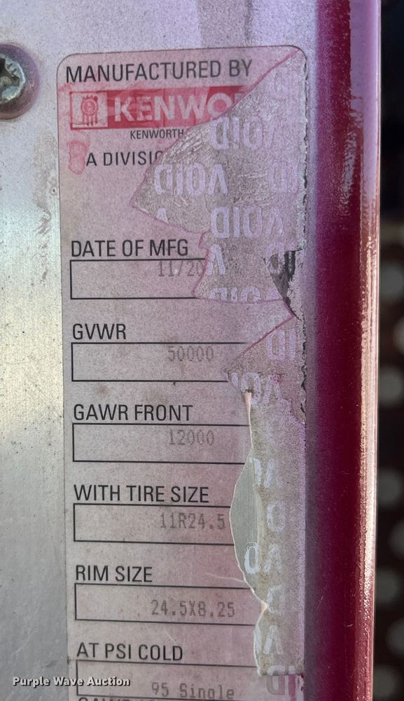 image for item MQ9879 2008 Kenworth W900  dump truck