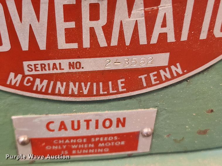 image for item MW9601 Powermatic 45  wood lathe