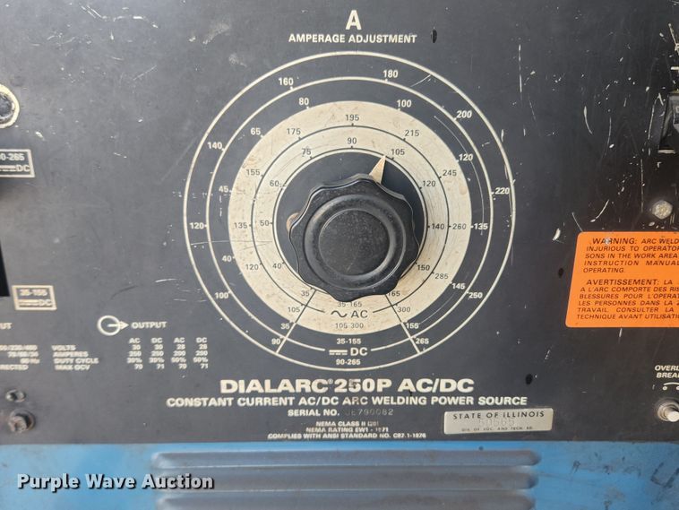image for item MW9608 (2) Miller Dialarc 250P welders