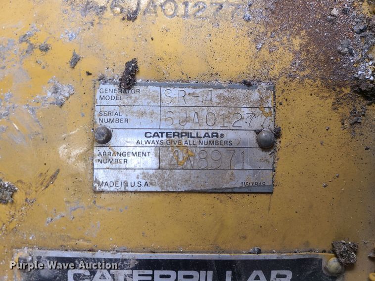 image for item MX9557 Caterpillar SR4  generator