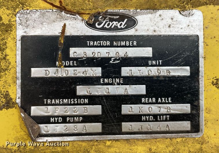 image for item MY9228 Ford 4400  tractor