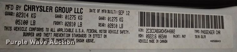 image for item DK7692 2013 Chrysler 300