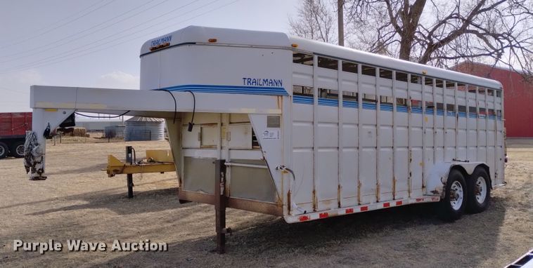 image for item DN6354 1999 Trailmann  livestock trailer