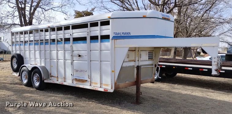 image for item DN6354 1999 Trailmann  livestock trailer