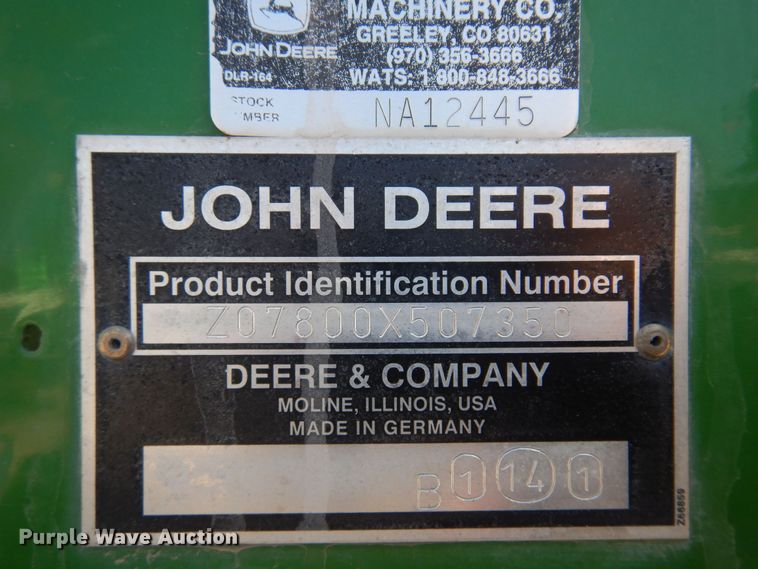 image for item DQ0504 2004 John Deere 7800  forage harvester