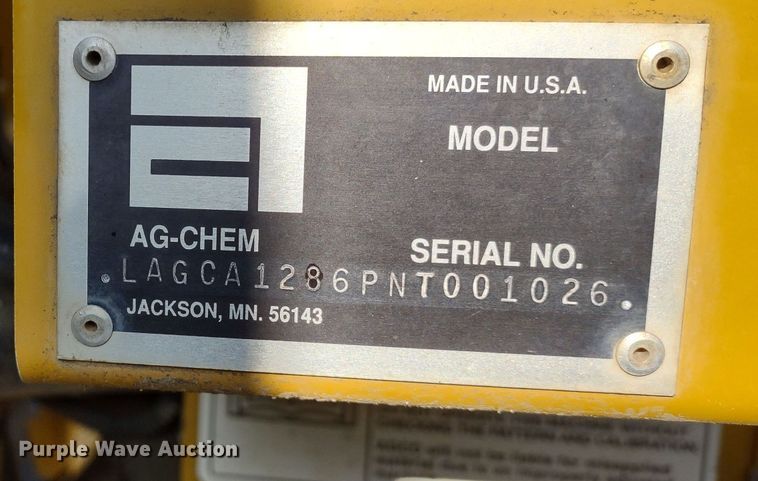 image for item DQ1590 2008 AGCO RoGator 1286C  sprayer