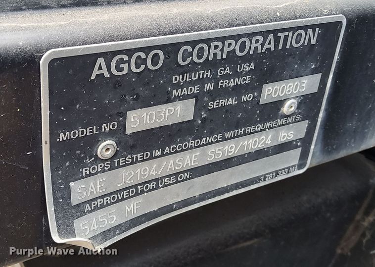 image for item DQ4103 Massey Ferguson 5455  tractor