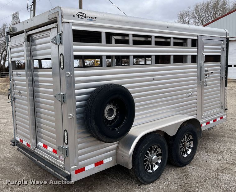 image for item DQ4111 2018 Barrett  livestock trailer
