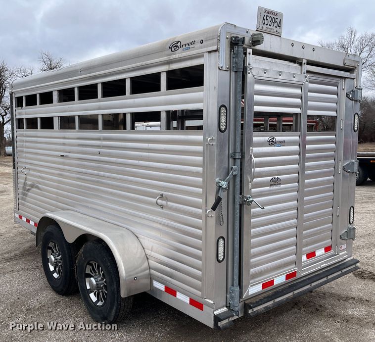 image for item DQ4111 2018 Barrett  livestock trailer
