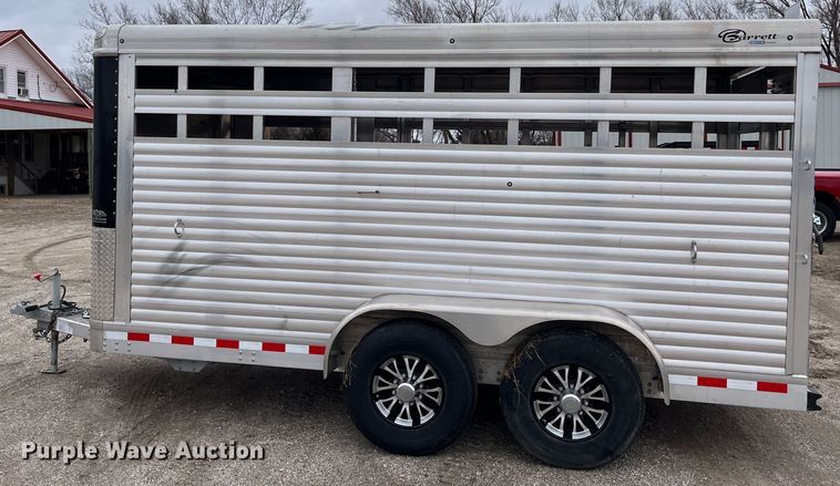 image for item DQ4111 2018 Barrett  livestock trailer