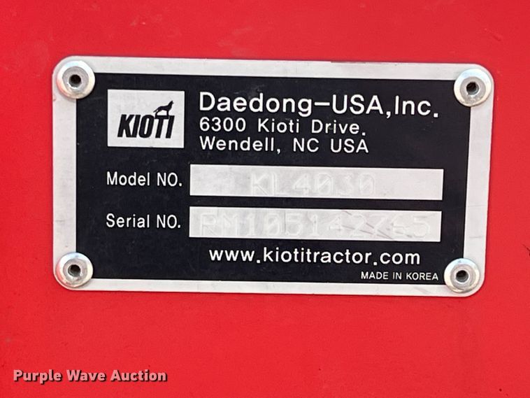 image for item DR5537 2021 Kioti CK3510  tractor