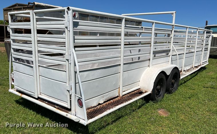 image for item DR5555 Shop built  livestock trailer