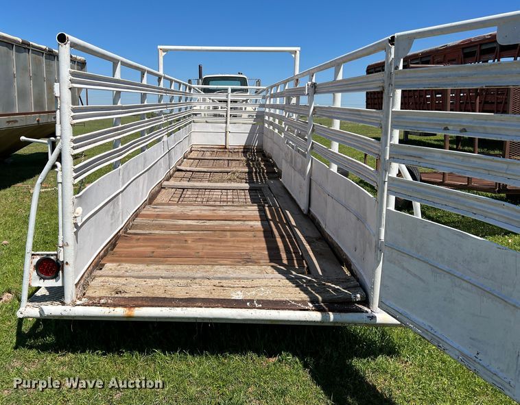 image for item DR5555 Shop built  livestock trailer