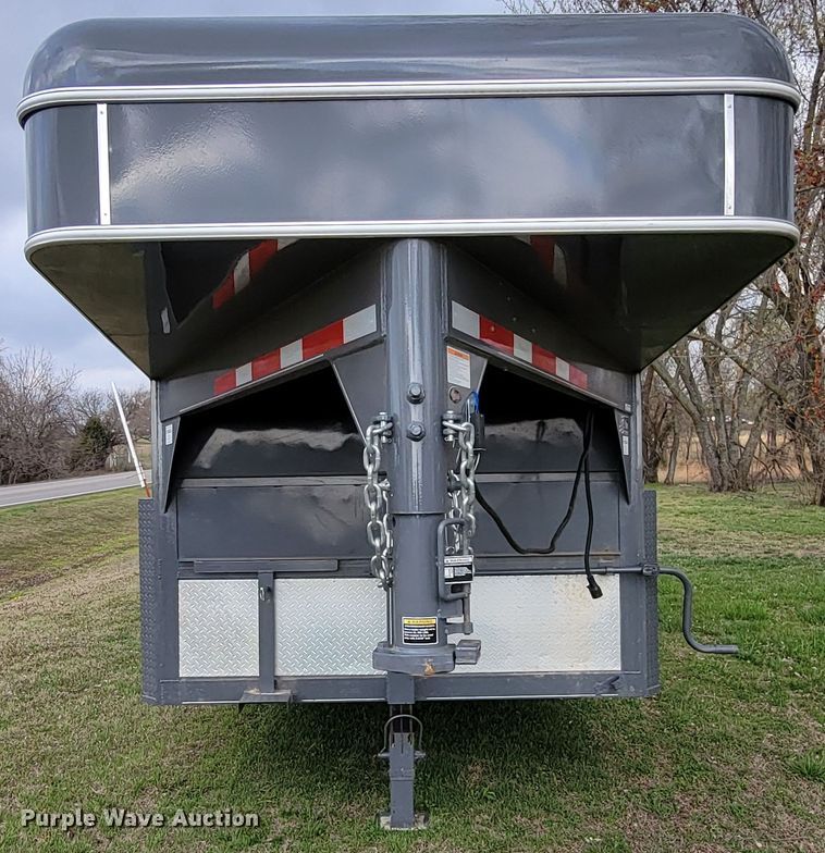 image for item HP9702 2022 Circle D 6824GNST  livestock trailer