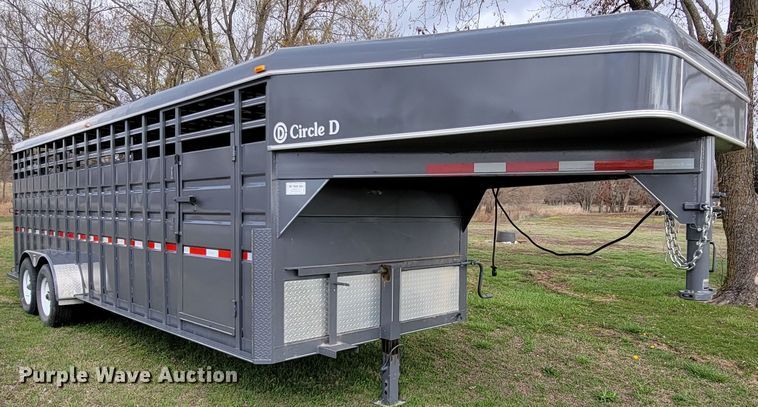 image for item HP9702 2022 Circle D 6824GNST  livestock trailer