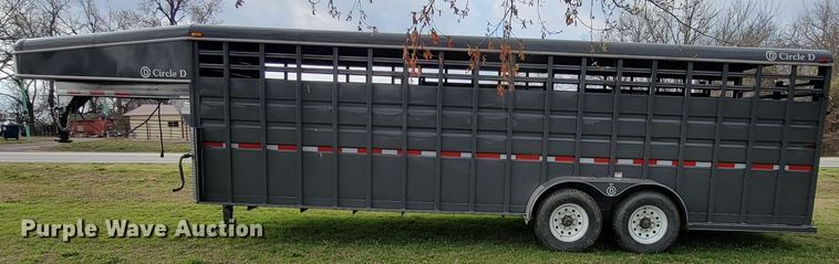image for item HP9702 2022 Circle D 6824GNST  livestock trailer