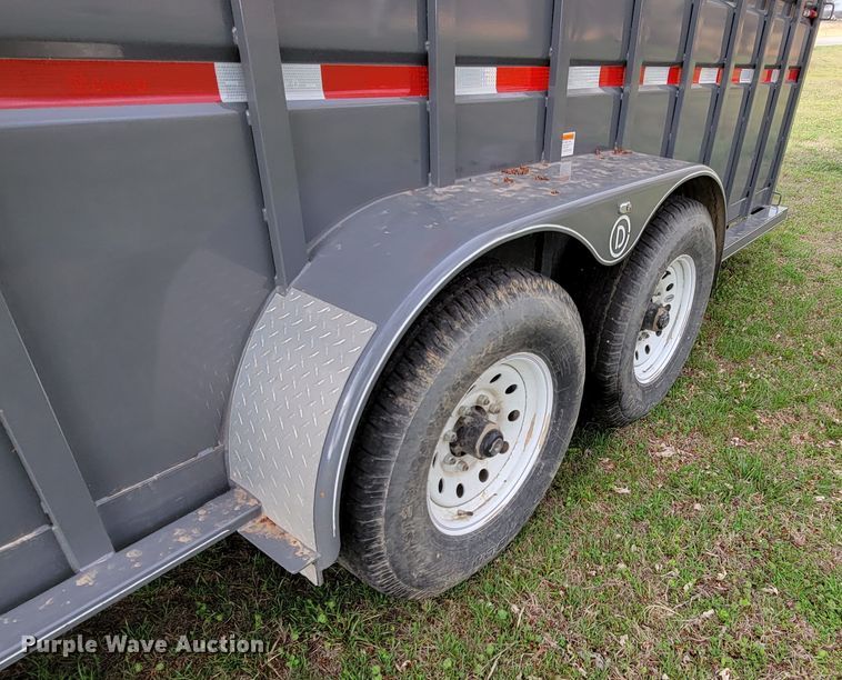 image for item HP9702 2022 Circle D 6824GNST  livestock trailer