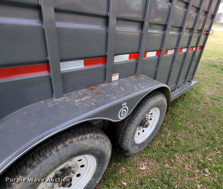 image for item HP9702 2022 Circle D 6824GNST  livestock trailer