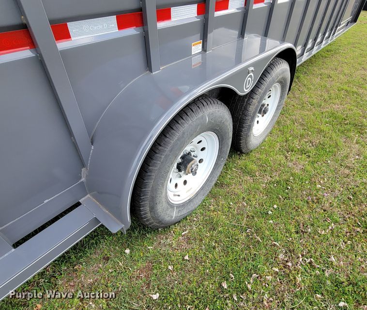 image for item HP9702 2022 Circle D 6824GNST  livestock trailer