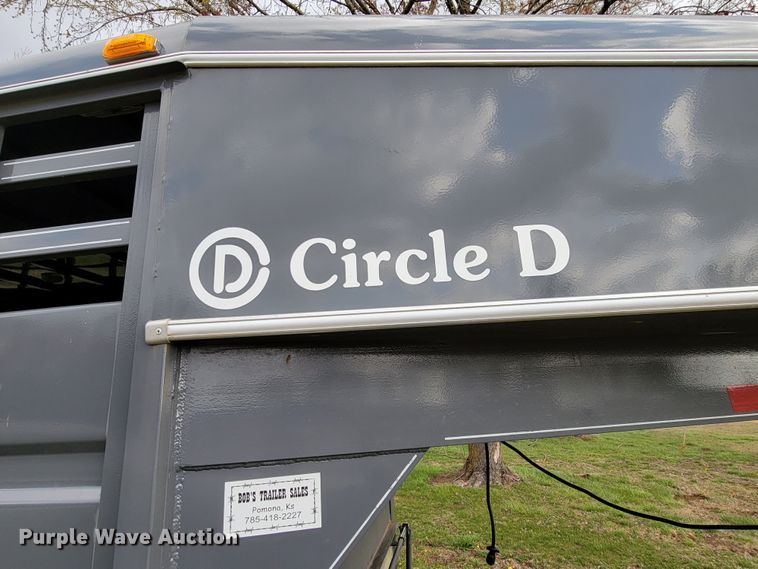 image for item HP9702 2022 Circle D 6824GNST  livestock trailer