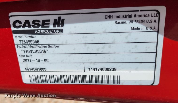 image for item IL9097 2017 Case IH L745  loader