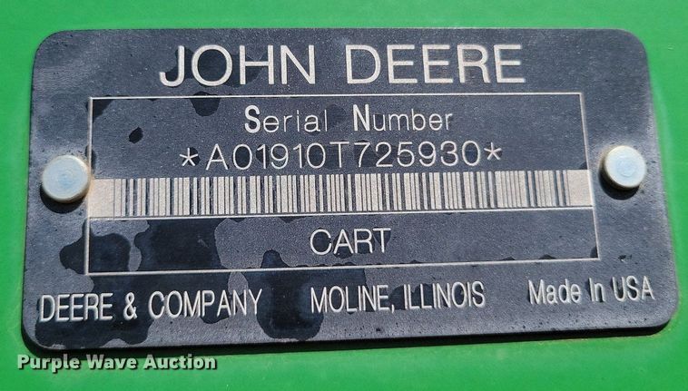 image for item KD9264 John Deere 1890  air seeder