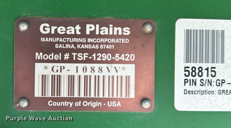 image for item KX9140 Great Plains TAF1290  sprayer