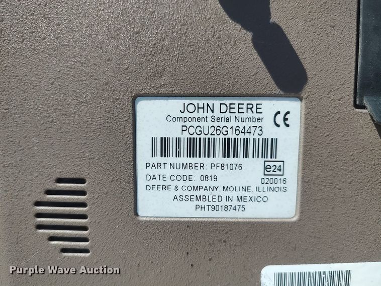 image for item LG9679 John Deere GS2 2600  monitor