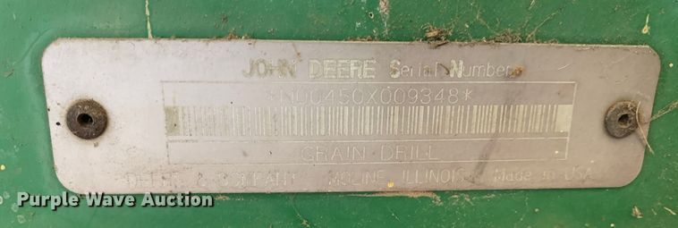 image for item LI9220 John Deere 450  grain drill