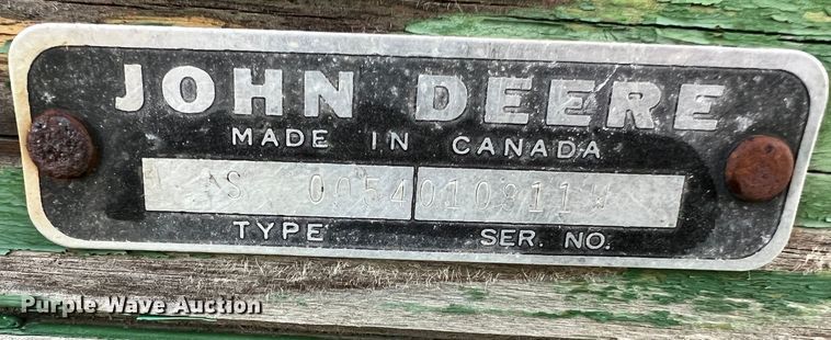 image for item LI9559 John Deere 54S  manure spreader