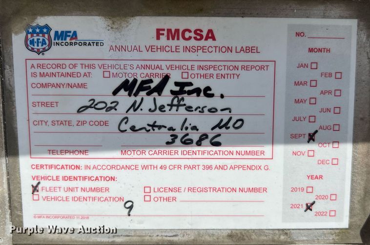 image for item LI9582 2003 Wilson DWH-500B  grain trailer